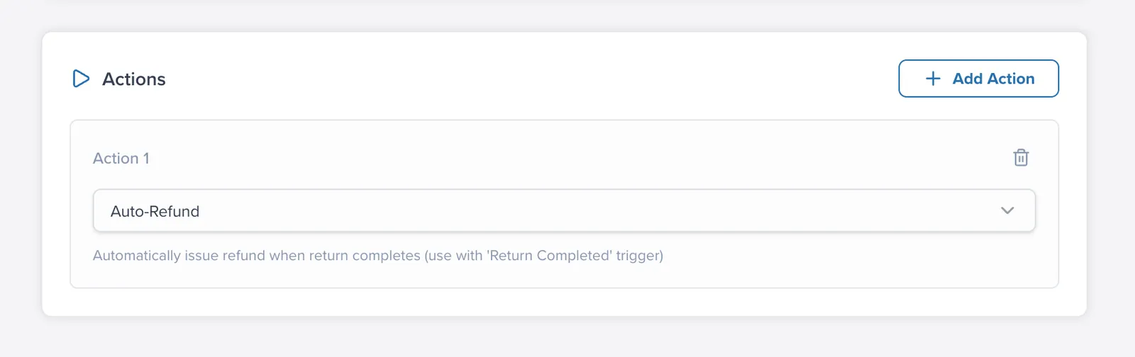Flow Actions Selector